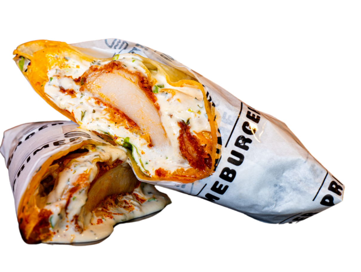 Prime Wraps Buffalo Chicken Wrap - Prime Burger Samui